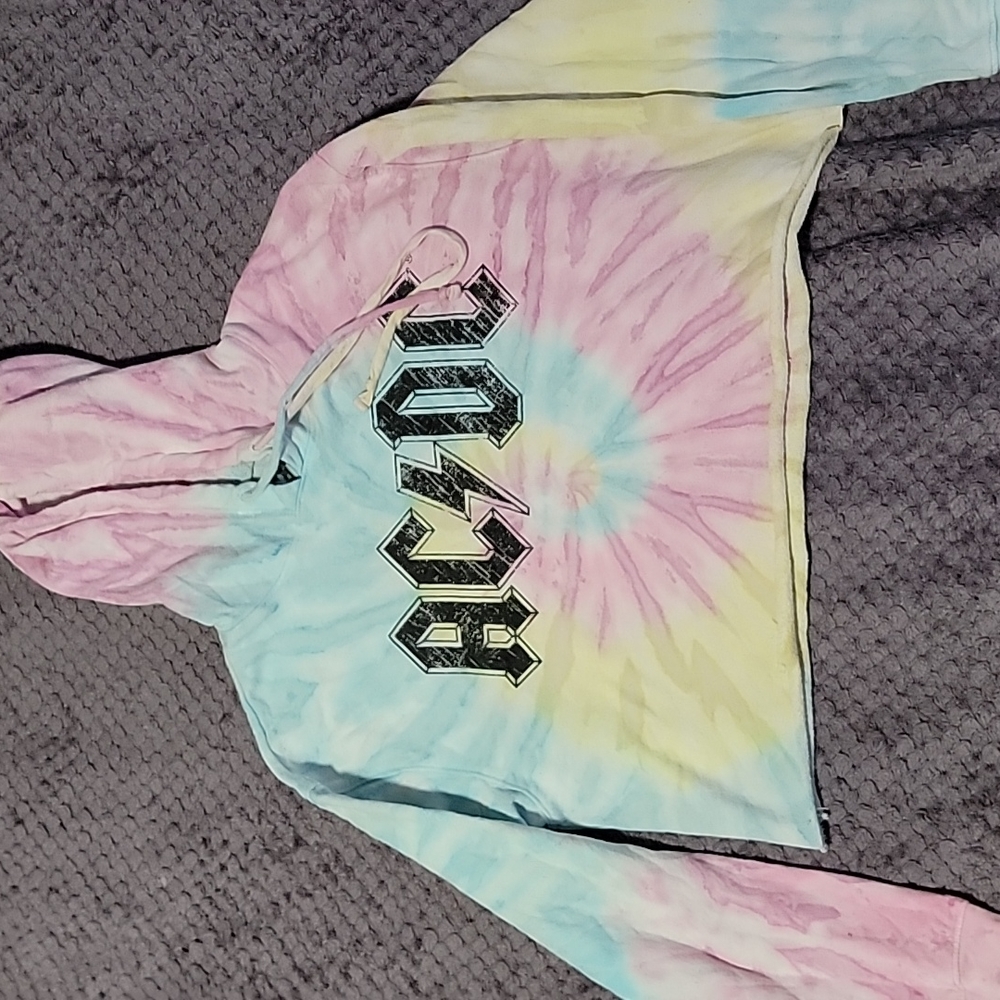 ACDC tye dye hoodie